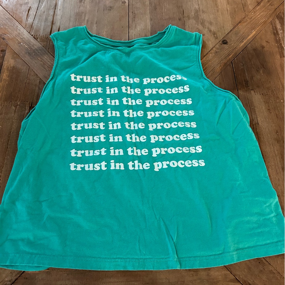 Muscle tank teal